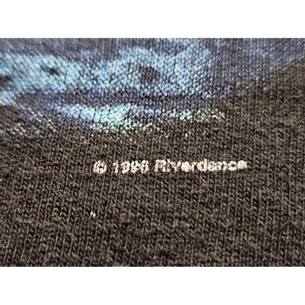 Delta Riverdance The Show T-Shirt Men XL Black Cotton 1990s Vintage Used - Picture 5 of 9